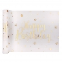 Camino de Mesa Happy Birthday Gold 5 mt x 30 cm