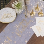 Camino de Mesa Happy Birthday Gold 5 mt x 30 cm Camino de Mesa Happy Birthday Gold 5 mt x 30 cm
