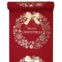 Camino de Mesa Merry Christmas Rojo y Dorado Camino de Mesa Merry Christmas Rojo y Dorado