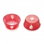 Cápsulas para cupcakes rojas con corazones Cápsulas para cupcakes rojas con corazones