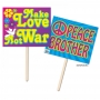Pancarta Photocall Hippie Peace- Not War