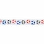 Cinta satinada Balones de Fútbol de colores 24mm (2 mts) Cinta satinada Balones de Fútbol de colores 24mm (2 mts)