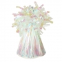 Contrapeso para globos de helio blanco iridiscente Contrapeso para globos de helio blanco iridiscente