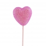 Corazón rosa para decorar tartas y dulces