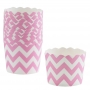 Cápsulas para Cupcakes Chevron Rosa Pastel