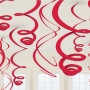 Decoración Colgante Serpentina Roja 55 cm Decoración Colgante Serpentina Roja 55 cm