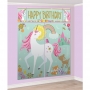 Decoración de Pared con Accesorios Unicornio Mágico