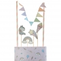 Decoración de unicornio para pastel formada por 6 piezas Decoración de unicornio para pastel formada por 6 piezas