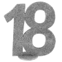 Decoración para Tarta 18 años plata 10 cm Decoración para Tarta 18 años plata 10 cm