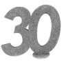 Decoración para Tarta 30 años plata 10 cm Decoración para Tarta 30 años plata 10 cm