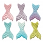 Decoraciones de azúcar de colas de sirena 6 unidades Decoraciones de azúcar de colas de sirena 6 unidades