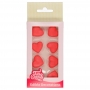 Decoraciones de Azúcar Corazones Rojos 8 ud Decoraciones de Azúcar Corazones Rojos 8 ud