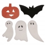 Decoraciones de Oblea Surtido Halloween 4 cm 128 ud Decoraciones de Oblea Surtido Halloween 4 cm 128 ud