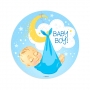 Disco de Oblea Baby Boy Modelo A 20 cm