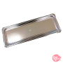 Bandeja Rectangular Plateada 38 x 12,5 cm - Pastkolor Bandeja Rectangular Plateada 38 x 12,5 cm - Pastkolor
