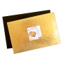 Base Rectangular Oro y Negra  20 x 30 cm 5 ud - Scrapcooking Base Rectangular Oro y Negra  20 x 30 cm 5 ud - Scrapcooking