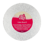 Base Redonda Plateada 22,5 cm - Funcakes Base Redonda Plateada 22,5 cm - Funcakes