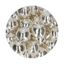 Bolas Crujientes de Chocolate Metallic Silver 130 gr - Funcakes Bolas Crujientes de Chocolate Metallic Silver 130 gr - Funcakes