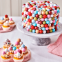 Bolas Crujientes de Chocolate Pearl Blue 130 gr - Funcakes Bolas Crujientes de Chocolate Pearl Blue 130 gr - Funcakes