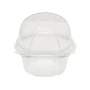 Caja de Plástico para 1 Mini Cupcake Caja de Plástico para 1 Mini Cupcake