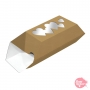Caja para Dulces Kraft con Ventana Corazones 14 cm Caja para Dulces Kraft con Ventana Corazones 14 cm