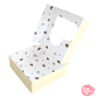 Caja para Galletas con Corazones - color Champagne Caja para Galletas con Corazones - color Champagne