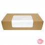 Caja para Galletas Kraft con Ventana 18 x 9 cm Caja para Galletas Kraft con Ventana 18 x 9 cm