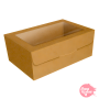 Caja para Galletas Kraft con Ventana 22 x 12,5 cm Caja para Galletas Kraft con Ventana 22 x 12,5 cm