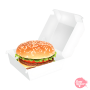 Caja para Hamburguesa Blanca - 10 x 8 cm Caja para Hamburguesa Blanca - 10 x 8 cm