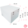 Caja para Tarta 4 Alturas Ajustables - 45 x 30 cm Caja para Tarta 4 Alturas Ajustables - 45 x 30 cm