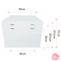 Caja para Tarta 4 Alturas Ajustables - 50 cm Caja para Tarta 4 Alturas Ajustables - 50 cm