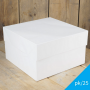 Caja para Tarta Blanca 30 cm 25 ud - Funcakes