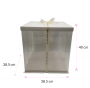 Caja Para Tarta Deluxe Blanca - 38,5 X 40 Cm