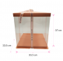 Caja Para Tarta Deluxe Rosa - 33,5 X 37 Cm Caja Para Tarta Deluxe Rosa - 33,5 X 37 Cm