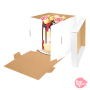 Caja para Tarta Reversible Blanca y Kraft - 28 x 30 cm Caja para Tarta Reversible Blanca y Kraft - 28 x 30 cm
