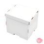 Caja para Tarta Reversible Blanca y Kraft - 28 x 30 cm Caja para Tarta Reversible Blanca y Kraft - 28 x 30 cm