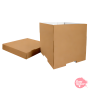 Caja para Tarta Reversible Blanca y Kraft - 28 x 30 cm Caja para Tarta Reversible Blanca y Kraft - 28 x 30 cm