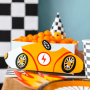 Cajas de Papel para Snacks Coches 3 ud - Partydeco Cajas de Papel para Snacks Coches 3 ud - Partydeco