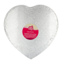 Cake drum corazón plateado  27,9 cm  Funcakes Cake drum corazón plateado  27,9 cm  Funcakes