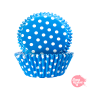 Cápsulas Cupcake Azules con Lunares - 24 Ud Cápsulas Cupcake Azules con Lunares - 24 Ud
