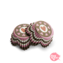 Cápsulas Cupcake Corazones Marrones - 48 Unidades Cápsulas Cupcake Corazones Marrones - 48 Unidades