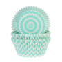 Cápsulas Cupcake Azules Chevron 50 ud - House of Marie Cápsulas Cupcake Azules Chevron 50 ud - House of Marie