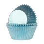 Cápsulas Cupcake Metalizadas Azul Bebé 24 ud - House of Marie Cápsulas Cupcake Metalizadas Azul Bebé 24 ud - House of Marie