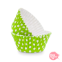 Cápsulas Cupcake Verdes con Lunares - 24 Unidades Cápsulas Cupcake Verdes con Lunares - 24 Unidades