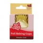 Cápsulas Cupcakes Papel Aluminio Oro Metálico 48 ud Cápsulas Cupcakes Papel Aluminio Oro Metálico 48 ud