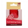Cápsulas Cupcakes Papel Aluminio Rojo Metálico 48 ud - Funcakes Cápsulas Cupcakes Papel Aluminio Rojo Metálico 48 ud - Funcakes