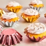 Cápsulas Cupcakes Bloom Oro Rosado Metálico 48 ud - Funcakes Cápsulas Cupcakes Bloom Oro Rosado Metálico 48 ud - Funcakes