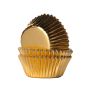 Cápsulas Mini Cupcake Metalizadas Doradas 36 ud - House of Marie Cápsulas Mini Cupcake Metalizadas Doradas 36 ud - House of Marie