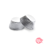 Cápsulas Mini Cupcake Plata Metalizado - 60 Unidades Cápsulas Mini Cupcake Plata Metalizado - 60 Unidades