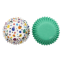 Cápsulas Mini Cupcake Triangulos Dots 100 ud - Wilton Cápsulas Mini Cupcake Triangulos Dots 100 ud - Wilton